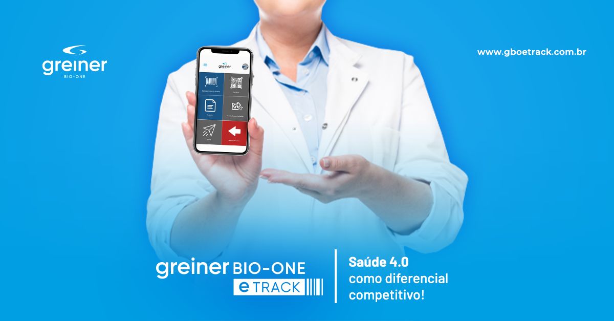 Tela do app Greiner Bio-One eTrack